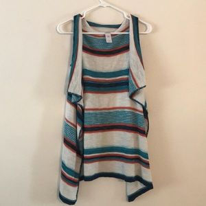 Knit vest with cute stitching